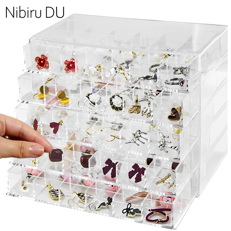 Token Tray Organizer - صندوق تخزين مجوهرات شفاف ، حامل