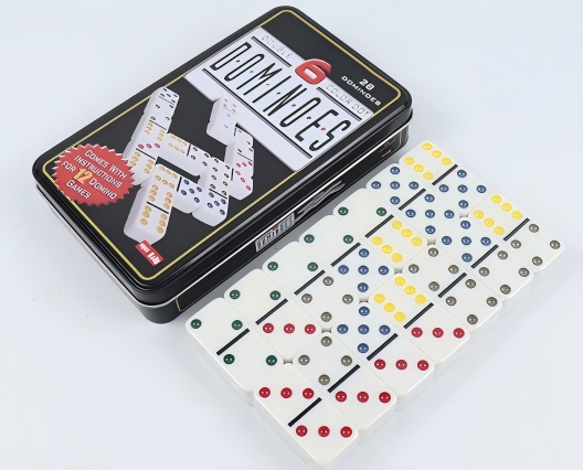 Board Game Dots - مجموعة دومينو ماهج الأنيقة مزدوجة الستة