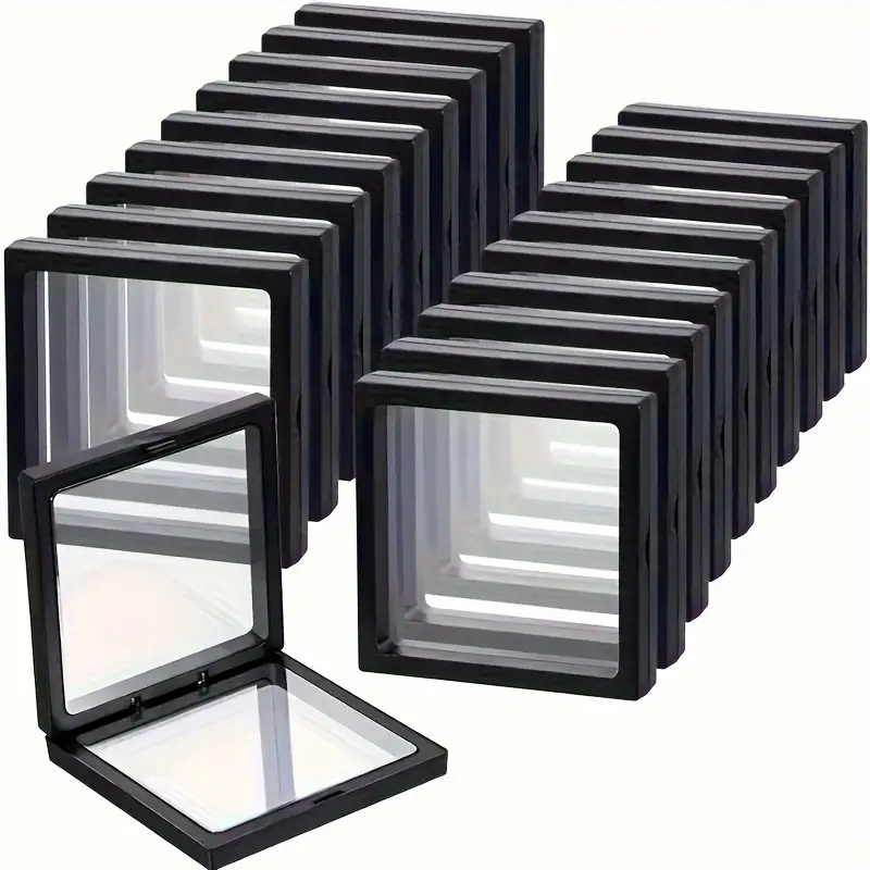Token Tray Organizer - 20 قطعة من صناديق العرض العائمة