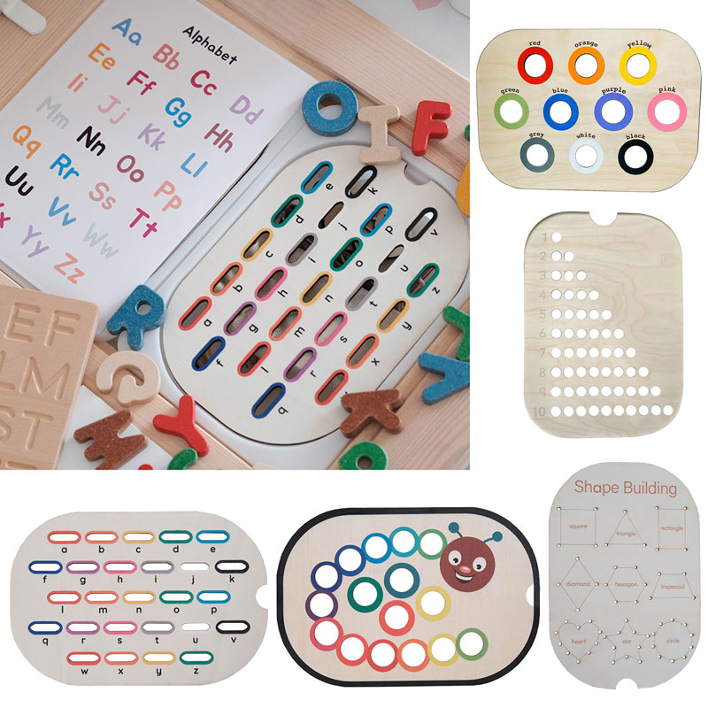 Board Game With Questions - ألعاب مونتيسوري للأطفال، تدريب الحركة الدقيقة،
