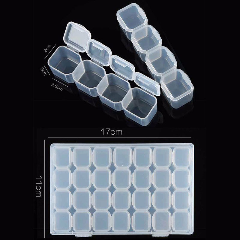 شفافة رسومات أظافر منظم صندوق  - مراجعة Token Tray Organizer وسعره