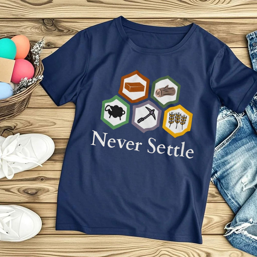 تي شيرت رجالي بتصميم كلاسيكي م - مراجعة Board Game Catan وسعره