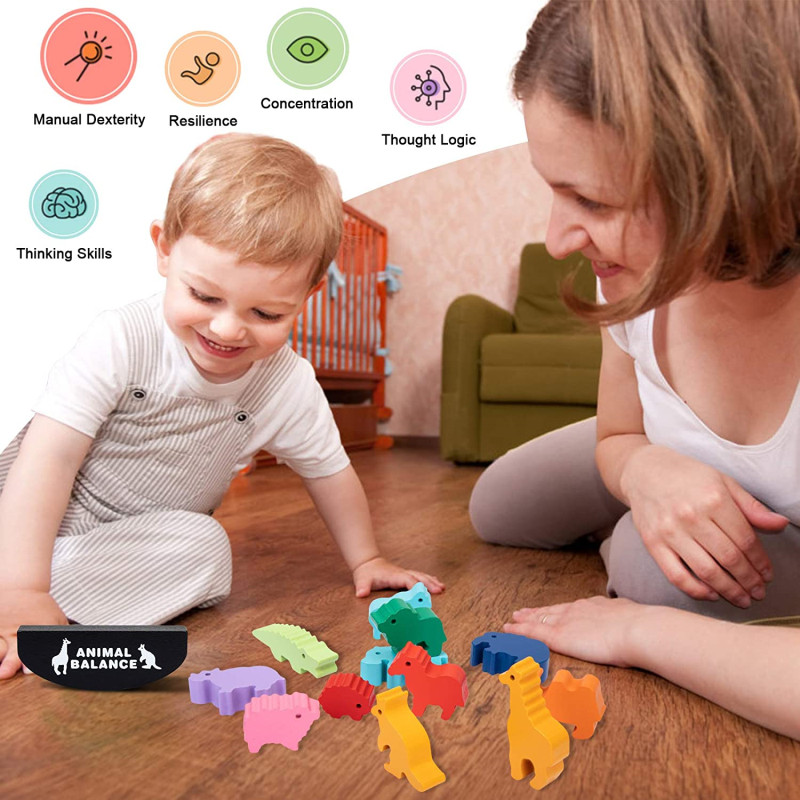 جديد الأطفال مونتيسوري خشبية ا - مراجعة Board Game With Questions وسعره