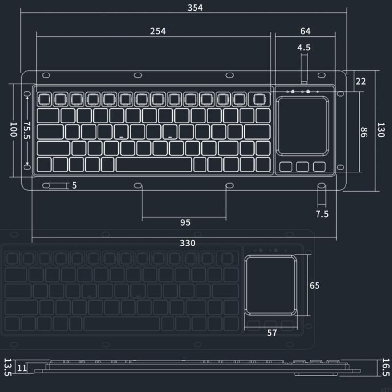 1 قطعة لوحة مفاتيح USB صناعية  - مراجعة Board Game Journal وسعره